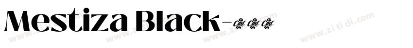 Mestiza Black字体转换